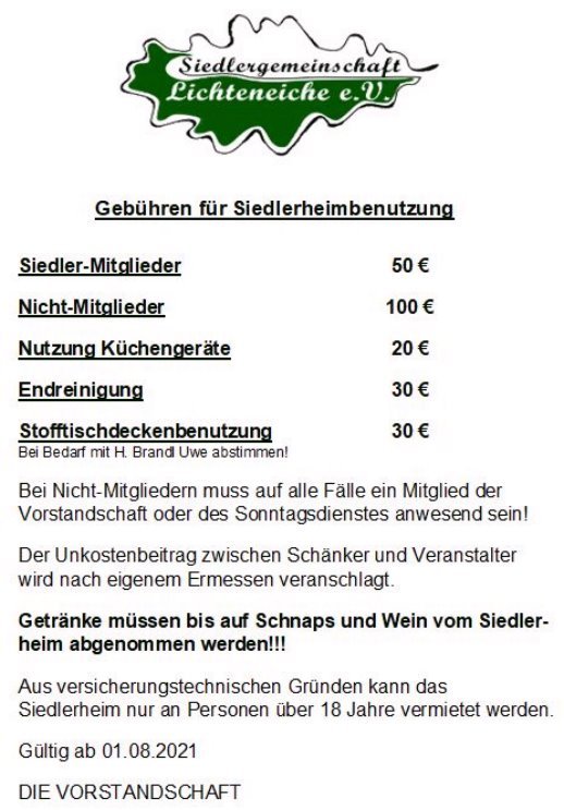 Preisliste ab Jan. 2019